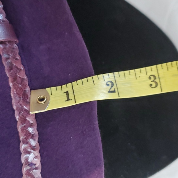 Helen Kaminski Australia Hat OS Purple Rabbit Fur Felt Cloche Hat Adjustable - Picture 10 of 13